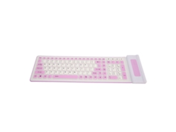 Teclado Sem Fio À Prova D'água Dobrável De Silicone