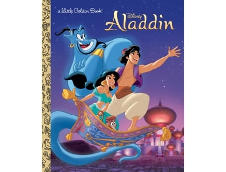 Livro Little Golden Book - Disney Aladdin De Karen Kreider (inglês - Capa Dura)