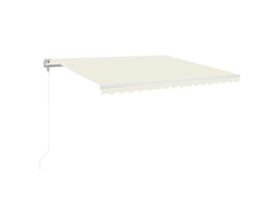 Toldo Automático com Led e Sensor de Vento 450x350 cm Creme MAISON EXCLUSIVE