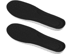 Palmilhas Pretas De Tpu Com Absorção Impacto, 1par Para Sapatos