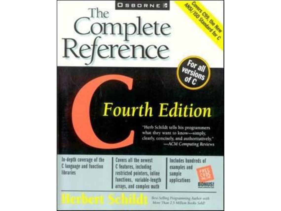 Livro C The Complete Reference de Herbert Schildt (Inglês)