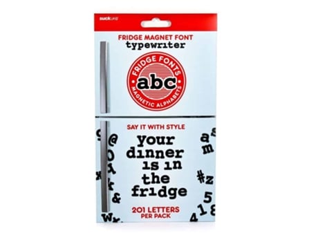 Suck Reino Unido Alfabeto Ímãs Type Writer