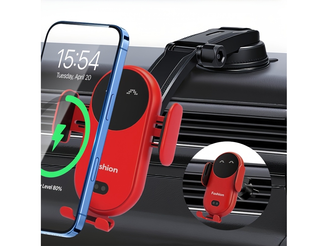Suporte de carregamento sem fio vertical de 15 W universal com tripé anti vibração STELASPLEN