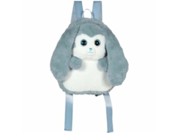 Mochila De Peluche - Conejo Azul Y Blanco 30 Cm