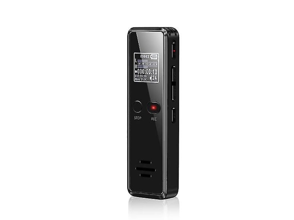 Lurelia Gravador De Voz Digital 8gb Com Redução De Ruído Para Reuniões, Palestras, Entrevistas - Preto
