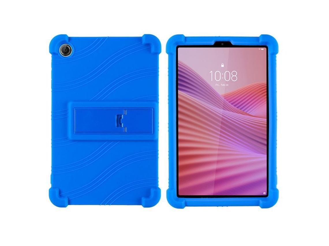 Capa Para Tablet Lurelia, Compatível Com Lenovo Tab One Tb305fu De 8,7"., Azul Escuro, Silicone, Proteção Antiquedas