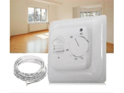 Termostato Elétrico Para Aquecimento De Piso, Interruptor De Controle Temperatura+ Cabo Do Sensor