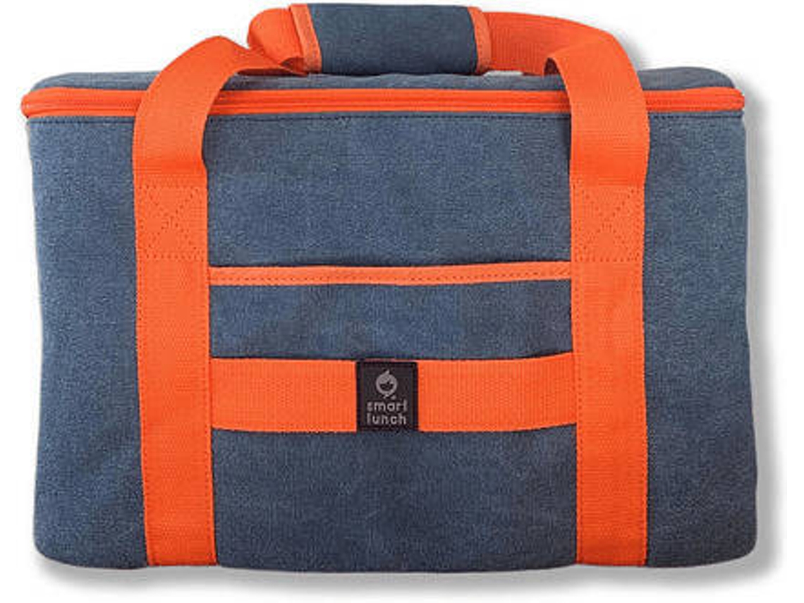 Geleira Outdoor SMARTLUNCH Canvas (Azul - 38x20x23 cm- Tecido Algodão, Tecido Isótérmico)