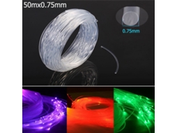 Cabo De Fibra Óptica De 50 MX 0,75 Mm/1,0 Mm Com Led Indicador De Brilho Na Extremidade Yd Aquaforge