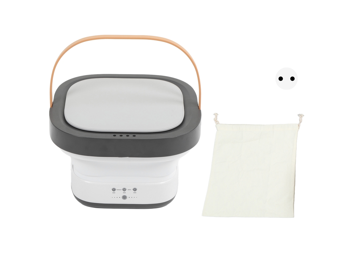 Máquina De Lavar Portátil Laxiscreed Plegável Com Cesta Drenante Ideal Para Viagens