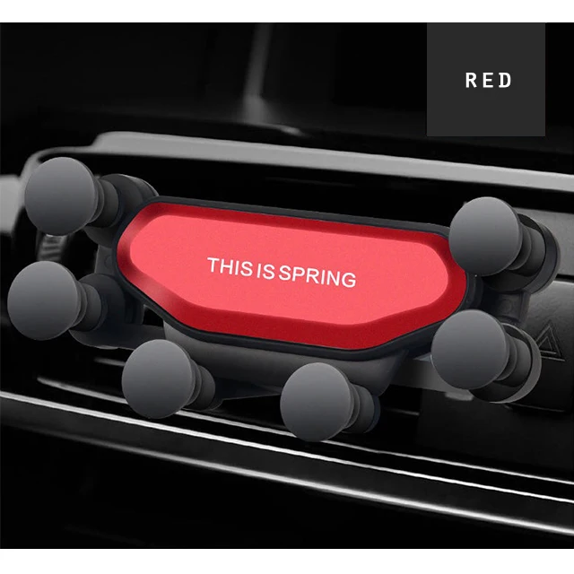 Suporte Universal Para Celular Veicular Com Clipe De Fixação Por Gravidade Para Saída De Ar, Compatível Com Iphone 11 Max, Pro E Xs Max.