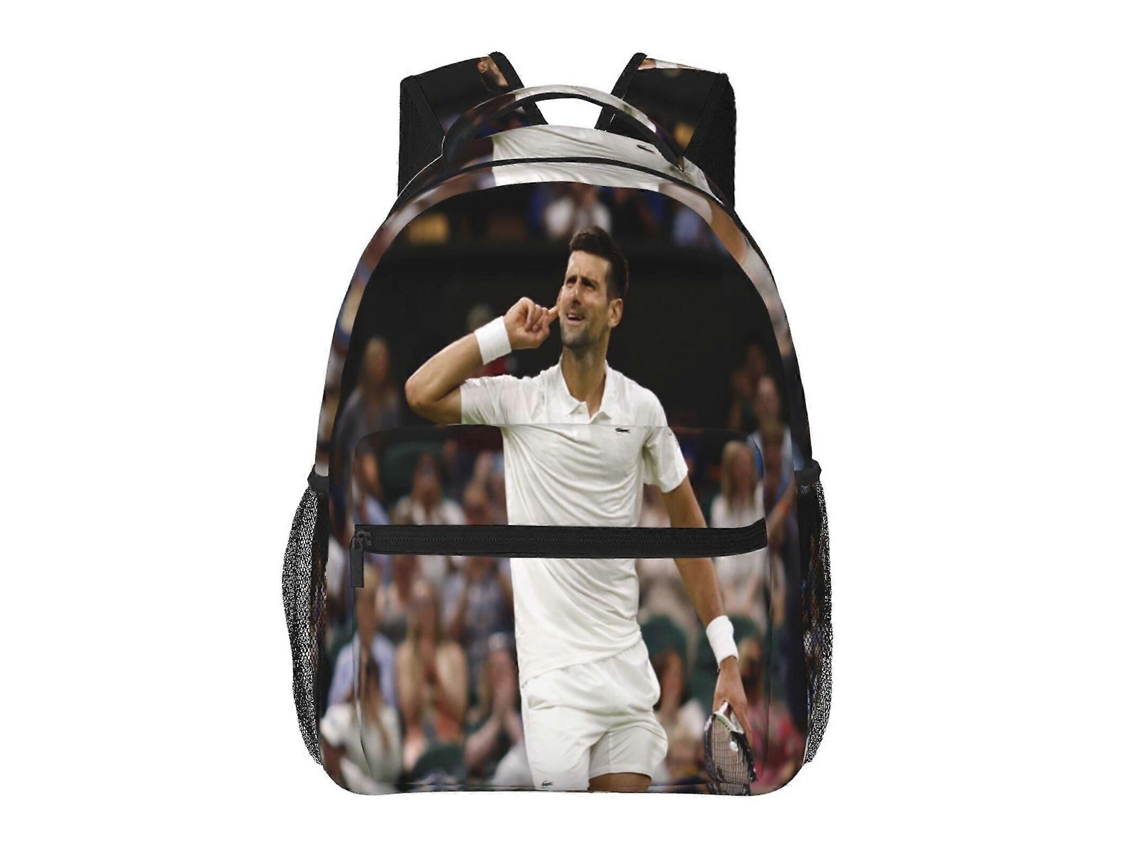Mochila Novak Djokovic F136 Para Estudantes, Resistente E Leve, Impermeável E Com Alça Respirável C136.