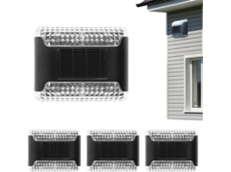 Lâmpadas Solares De Limpeza Externa, Apliques Murais À Energia Solar 4 Lâmpadas Solares De Jardim Gokoco