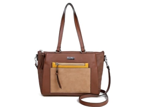 Saco De Ombro De Mulher Georges Rech Modelo Sylviane Chocolate Dimensões Multicor