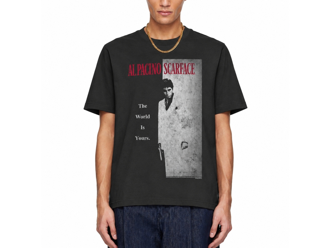 Rockinstone Scarface Movie Every Dog Solid Smoke Adult T-shirt Size:s