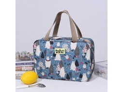 Nécessaire De Viagem Azul, Clara Com Estampa De Urso Branco, Ideal Para Guardar Maquiagem. Grande, Portátil E À Prova D'água, Perfeita Para Viagens