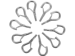 Conjunto De 10 Ganchos Autotravantes Metal Reforçado Para Decoração E