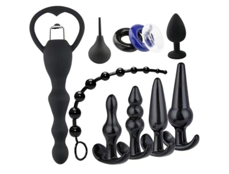 Plug Anal PETHUEL Starter Kit 11 Pcs Xyx-H9-0426-1 Preto