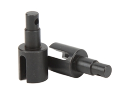 Mali peça de Upgrade Aço para Diferencial Dianteiro Rc, Copo de Transmissão para Losi Baja Rey 1/10 Carro Rc 2pcs Preto