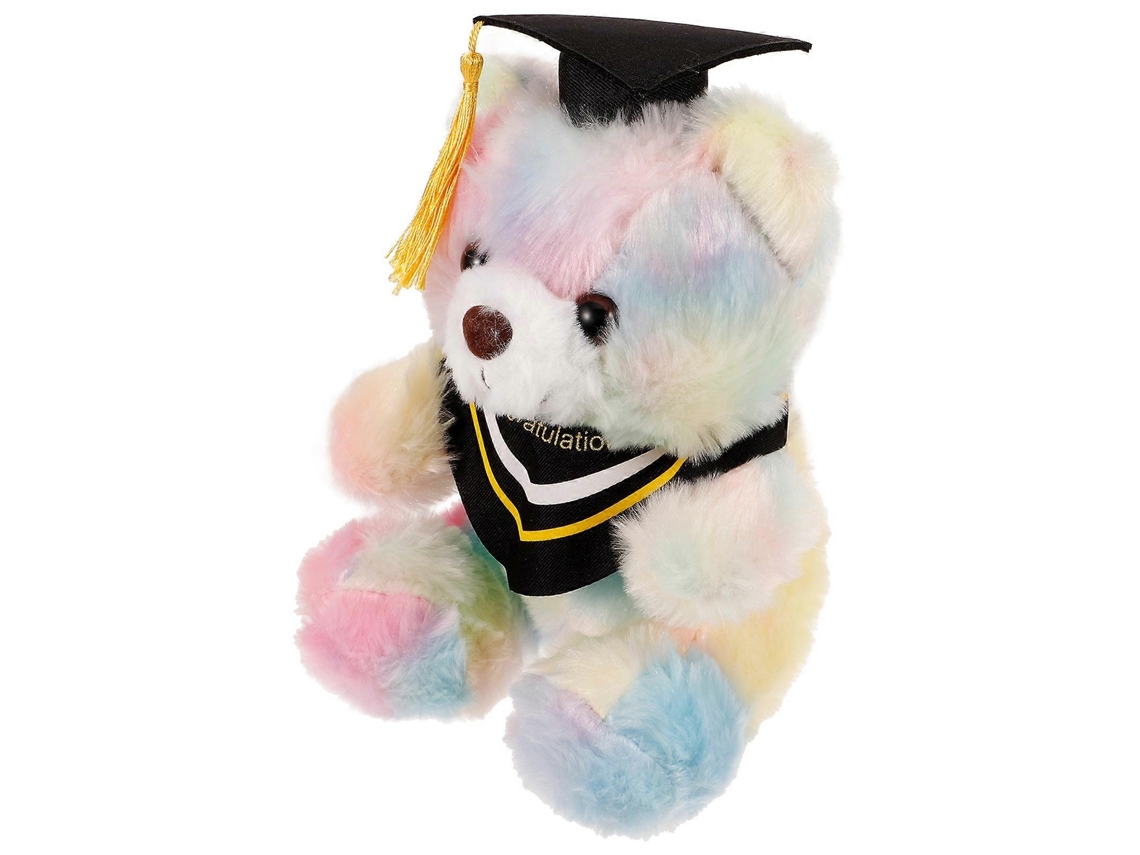 Pelúcia De Urso De Formatura Multicolorida, Brinquedo Para Presente