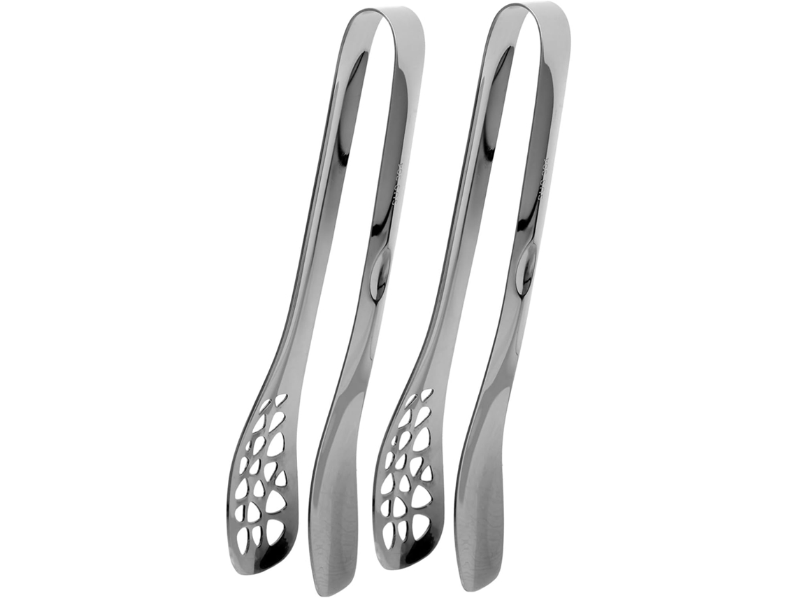 Conjunto De 2 Pinças Buffet Milisten Em Aço Inoxidável, Multifuncionais E Ergonômicas Para Churrasco Saladas, Com Cabo
