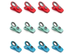 12 Clips Para Bolsas De Batatas Fritas, Clips Magnéticos Para Alimentos, Clips De Cozinha Para Refrigerador E Bolsas De Snacks