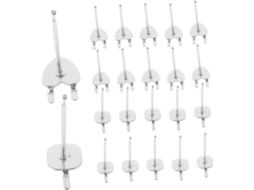 Ganchos De Metal Para Painel Perfurado , 20 Peças, Resistentes E Segur