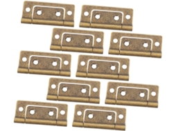 Conjunto De 10 Dobradiças Embutidas Reforçadas Para Portas Armários