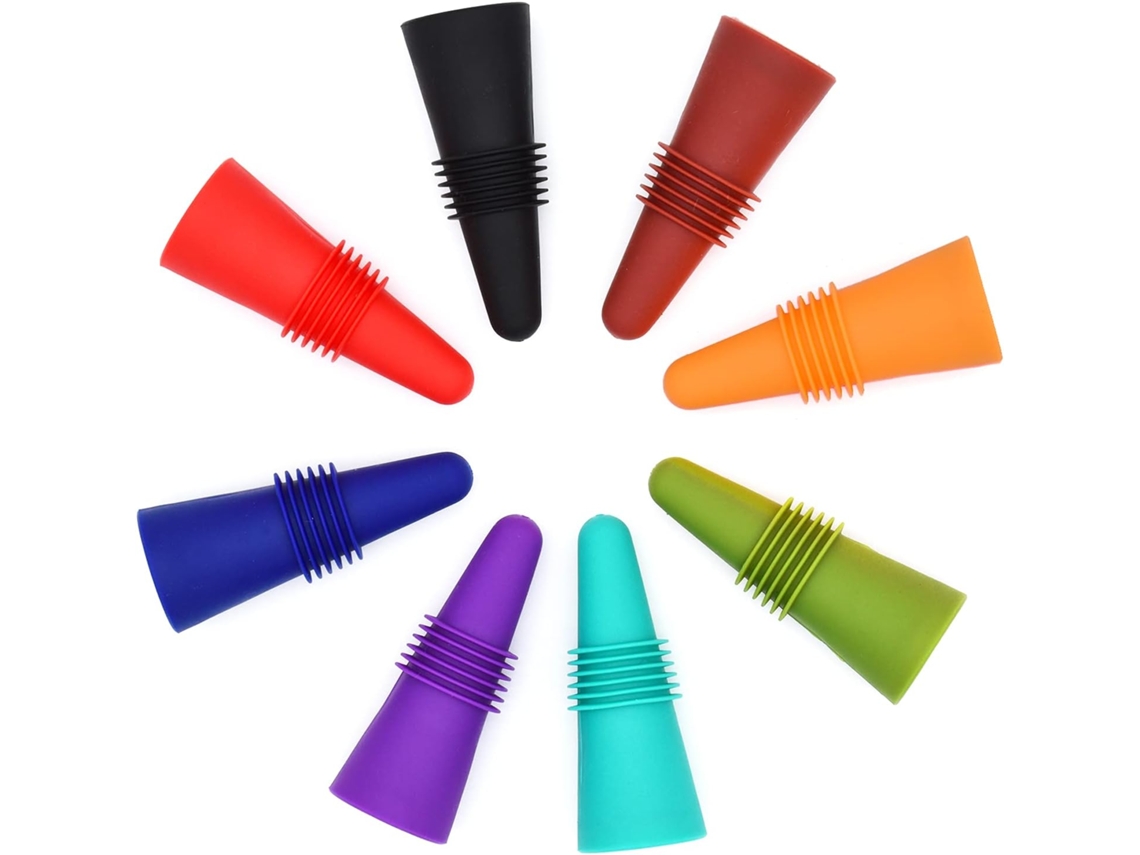Conjunto de 48 tampas de silicone BRILVIBERA para garrafas de cerveja