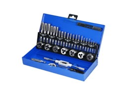 Conjunto De Matrizes E Troqueles Hss Métrico M3-m12 Ferramenta De Rosqueamento Manual Com Estojo Metálico 32 Peças