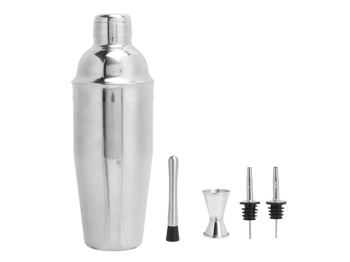 Coqueteleira de Aço Inoxidável Conjunto Ferramentas Barman para Coquetéis Festas Bares Restaurantes