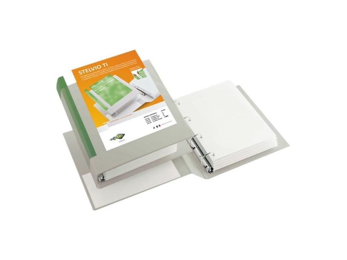 Sei Stelvio Ti Pasta de Argolas Personalizável A4 Branco Pacote com 12
