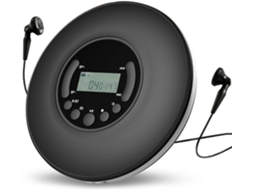 Leitor Cd Portátil Dioche Com Tela Lcd - Reprodutor De Música Mp3 Com De Repetição Ab, Efeitos Sonoros De
