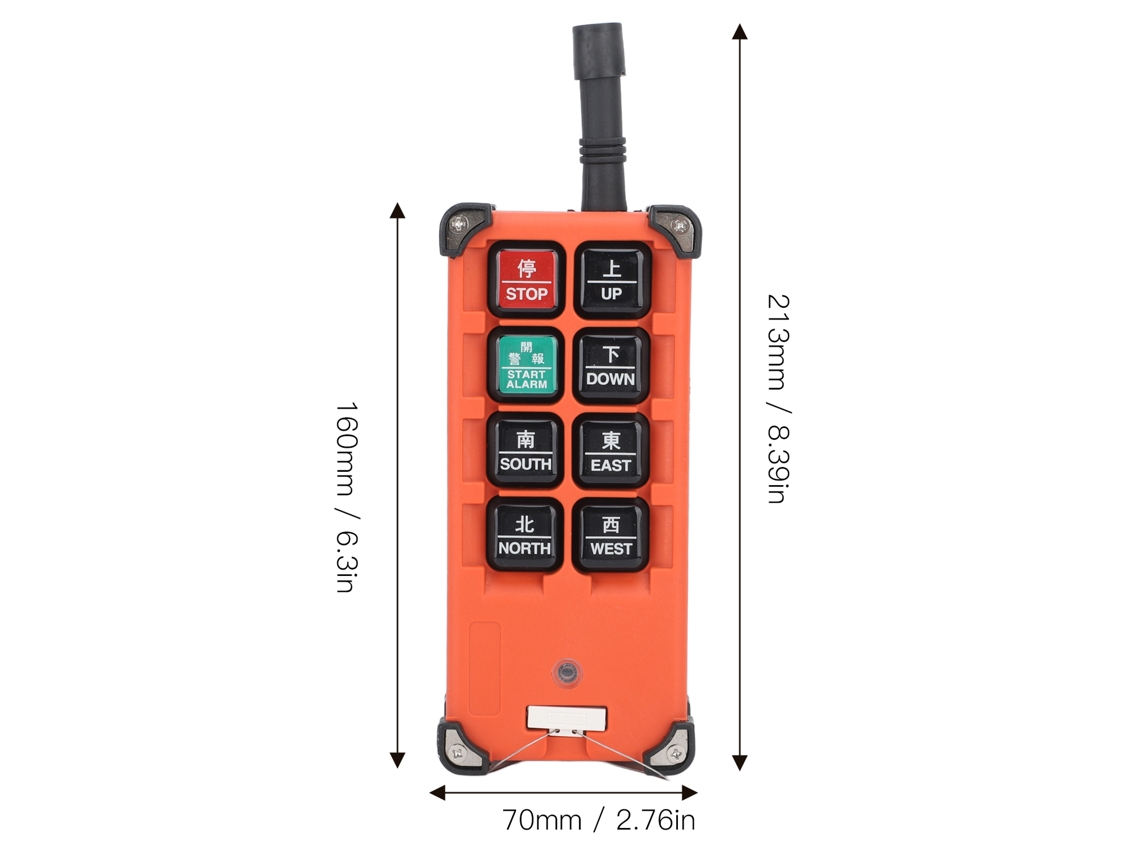 Controlo Remoto Wireless Industrial Laxiscreed Para Gruas E Camiões De Transporte