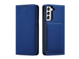 Capa De Couro Para Celular Com Suporte Para Cartão Magnetism Skin Feel
