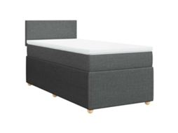 Box Spring Bed, Box Spring Beds Vidaxl Cinzeto Tecido (100 X 200 Cm)