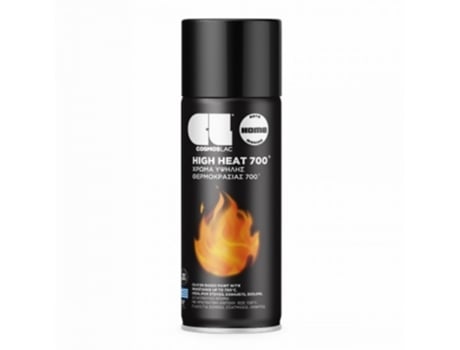 Tinta Anticalórica em Spray Calor Elevado 700 ºc 400 Ml (Preto N351)