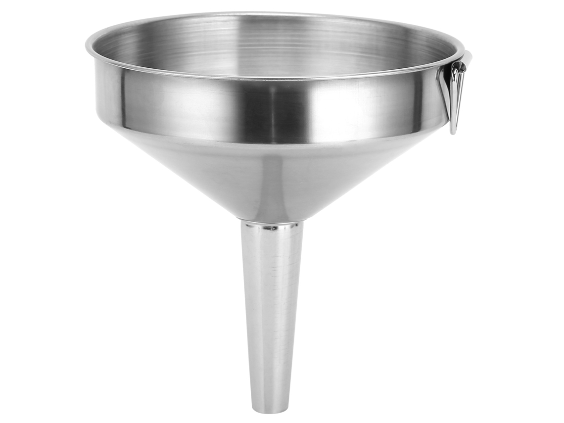 Ronjoe-funil De Aço Inoxidável 304 Grosso Para Transferir Líquidos E Ingredientes Secos 13cm