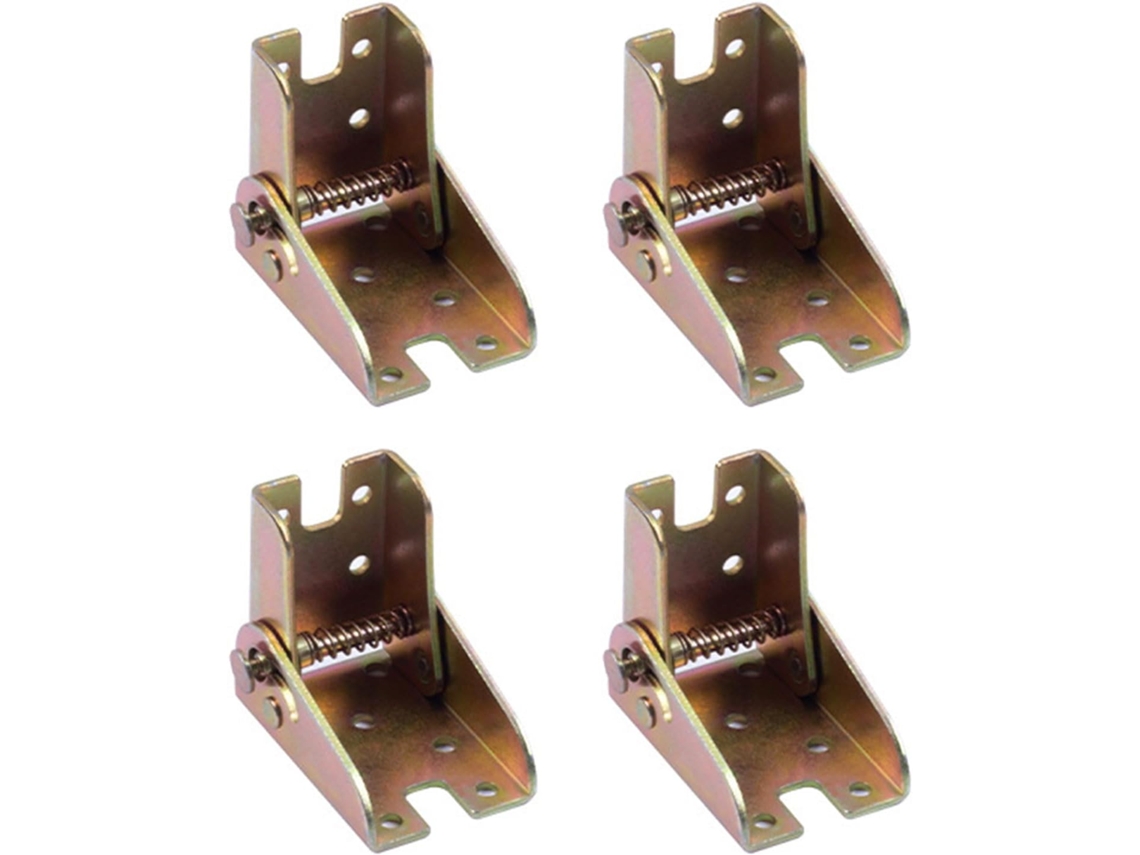 Conjunto De 4 Dobradiças Autotravantes Para Substituição Pernas Mesa Dobráveis, Suportes De Extensão, Ferragens Duráveis