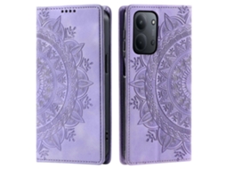 Capa De Couro Com Fecho Magnético Tkdaddy Para Xiaomi Redmi 15c 5g (ue) (173 Mm) E Padrão Roxo