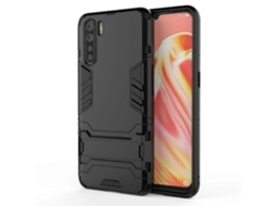 Capa Protetora À Prova De Choque Pc Tpu Com Suporte Para Oppo A91