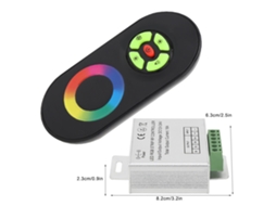 Lurelia Controlador Led Integrado Inteligente Tuya, Comando Remoto Por Toque Para Tiras De Led Rgb Com 8 Níveis De Brilho