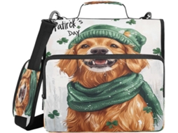 Organizador de 3 argolas para cães, 3,8 cm de altura, com várias opções de bolsas para carteira escolar.