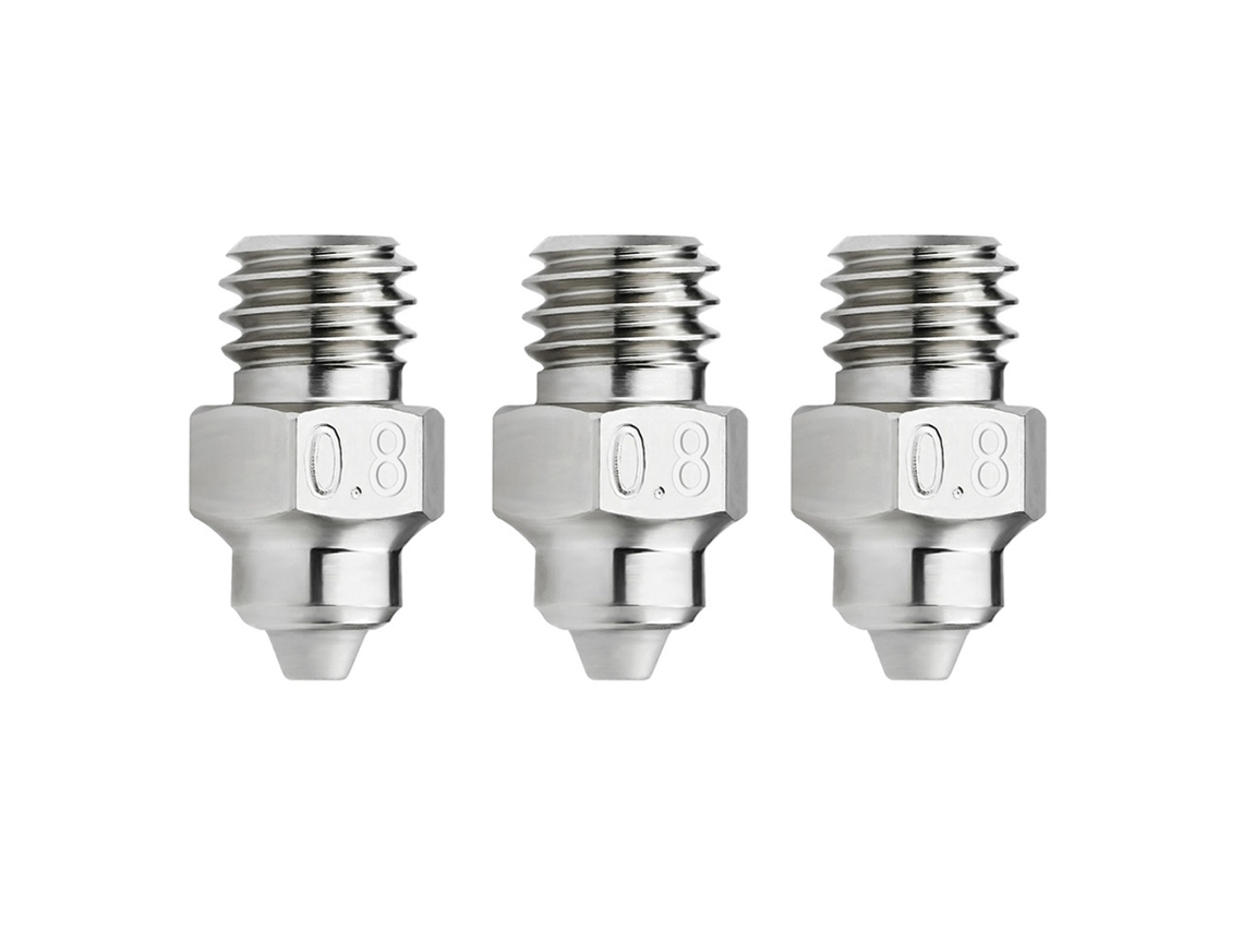 Bico Bimetálico Mk8 My, Aço Temperado Resistente Ao Calor, Bico De 0,4 Mm, 0,6 Mm E 0,8 Mm Para Ender3/v2 Cr10 Ender5 Aquaforge