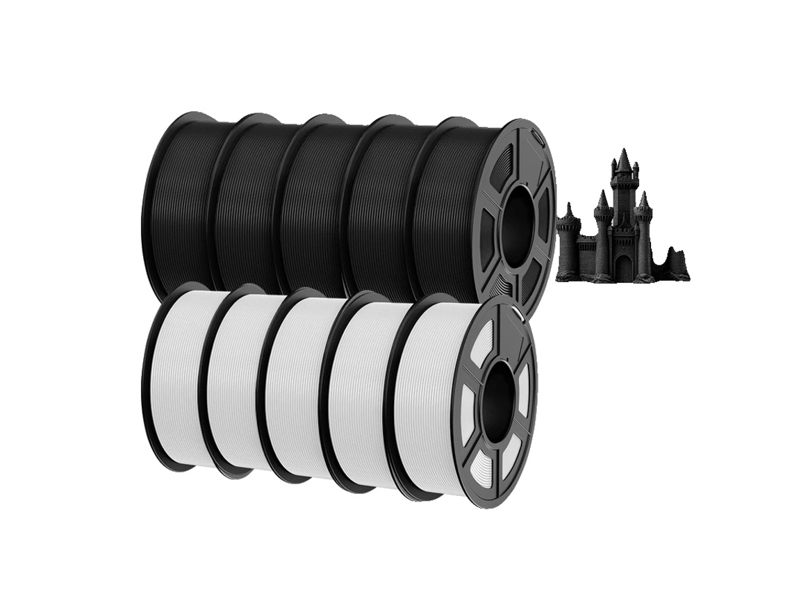 Filamento Para Impressora 3d, Material Ecolã³gico, Alta Resistãªncia E Dureza, Pla Meta 5bk5wt 11kg Oem