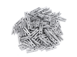300 Pinças De Madeira Mini Para Fotos Scrapbooking Decoração Casa Escritório