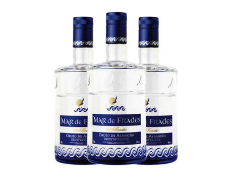 Aguardente Orujo MAR DE FRADES Aguardiente Blanco (0.7 L - 3 Unidades)