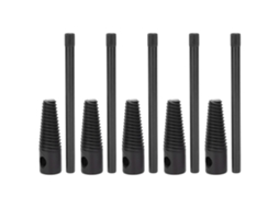 Conjunto de 5 extratores de cano quebrado de 1/2 polegada para remover canos danificados, em aço carbono de alta resistência com cabo, ferramentas de encanamento.