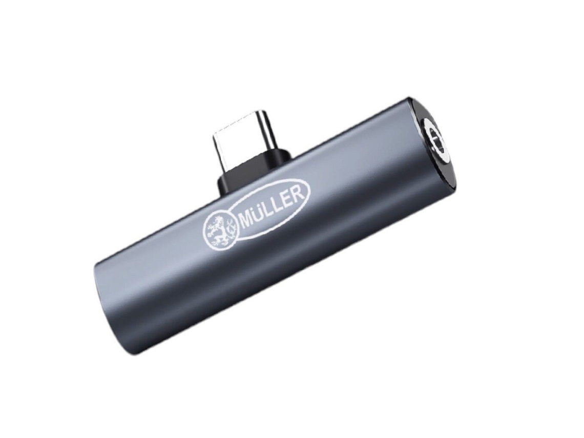 Adaptador Mini OTG AOZORZ Usb 3.1 para Usb Type C, 120w, metal, Prata