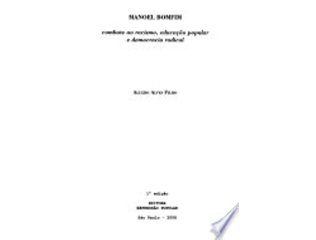 Livro MANOEL BOMFIM - COMBATE AO RACISMO de ALVES FILHO, ALUISIO (Português do Brasil)